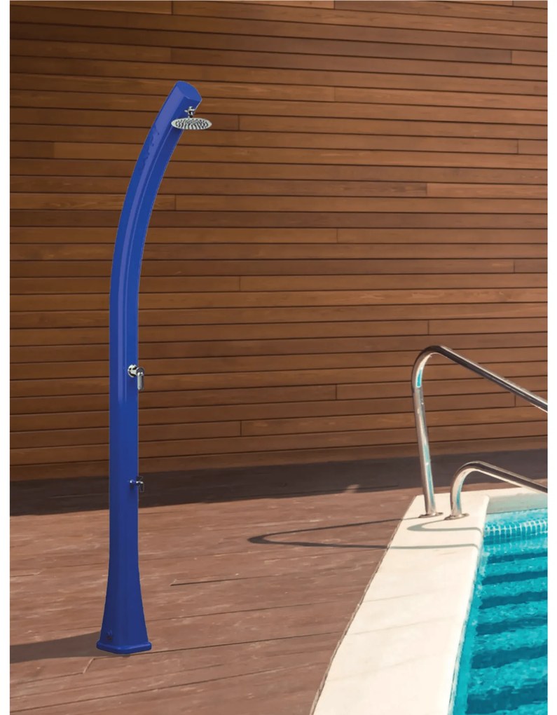 Doccia Solare Per Esterno 23 Lt Con Soffione Miscelatore e Lavapiedi Arkema "Happy H120"