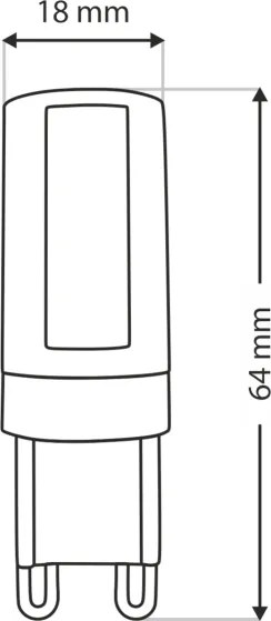 Lampadina LED G9/10W/230V 4200K