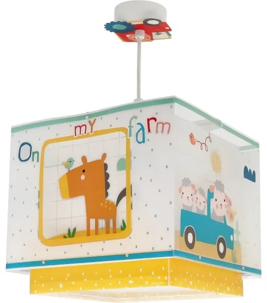 Dalber 63402 - Lampadario per bambini MY FARM 1xE27/15W/230V