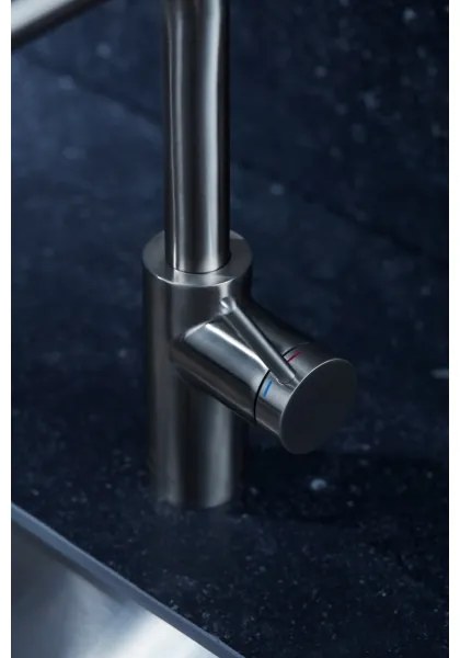KFA Armatura 6623-110-22 - Rubinetto lavello con doccetta estraibile DUERO BASIC acciaio inossidabile