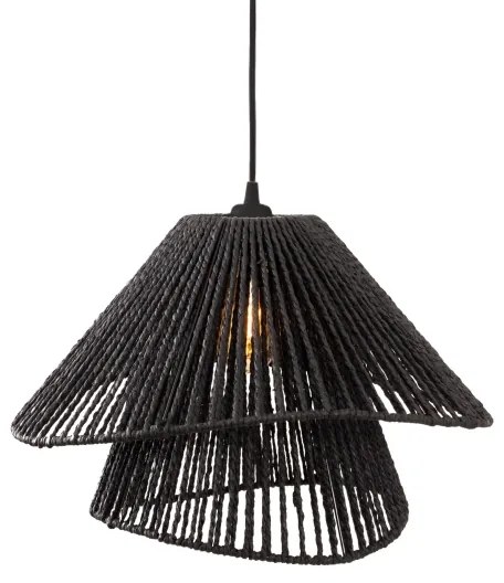 MAXLIGHT P0580 - Lampadario a sospensione con filo AMALFI 1xE27/15W/230V diametro 45 cm nero