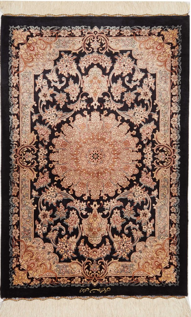 Ghom Tappeto persiano 60x90 (Iran) Annodato A Mano