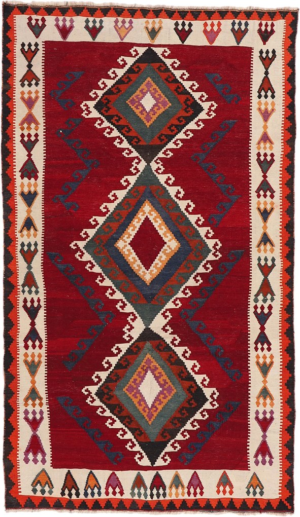 Kilim Tappeto 260x150 (Pakistan) Annodato A Mano