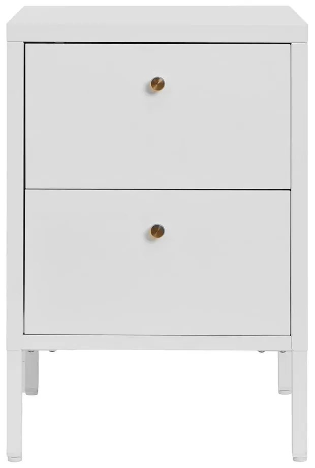 Comodino in metallo bianco Dalby - House Nordic