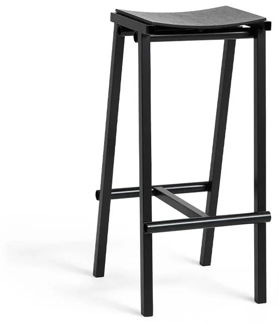 Taburete 8 Bar Stool High Black - HAY