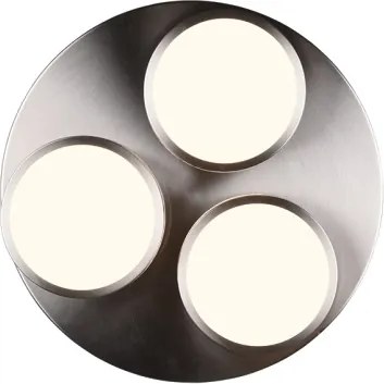Trio - Plafoniera a LED dimmerabile FRANKLIN 3xLED/8,5W/230V Ø 35 cm cromata