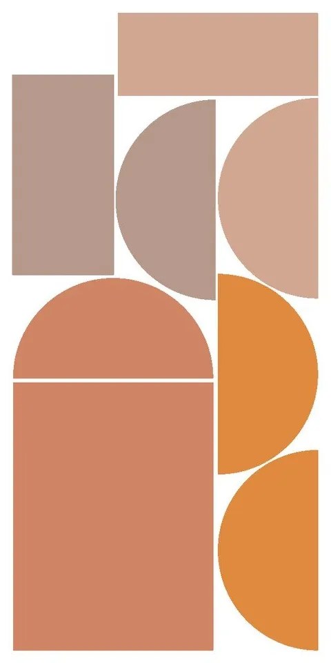 Adesivo da parete 250x200 cm Abstract Sunset - Ambiance