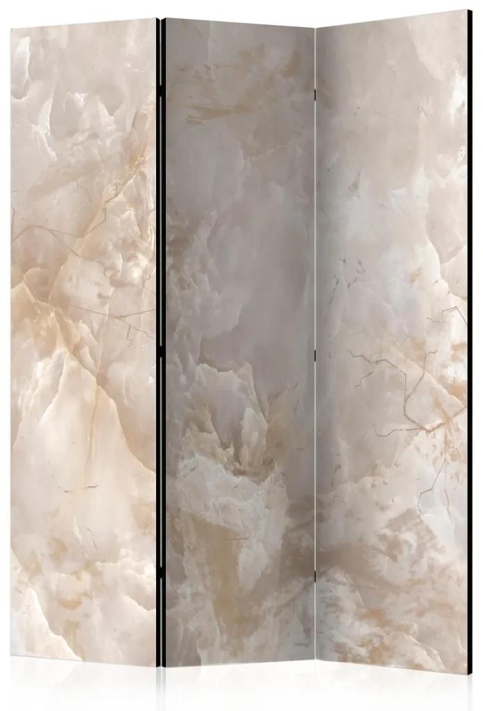 Paravento Marmo sobrio (3-parti) - sfondo con testura di marmo rosa