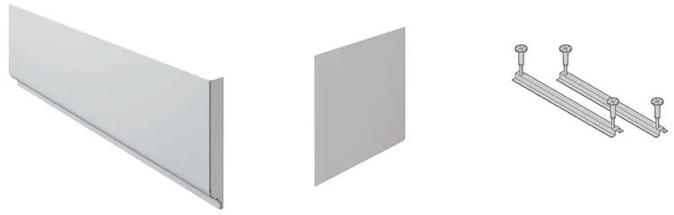 Pannello di rivestimento vasca Alba acrilico bianco L 160 x H 70 cm