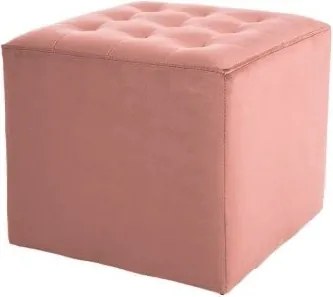 Sgabello Lori Velvet Pink 52 - L39 x L39x H34 cm