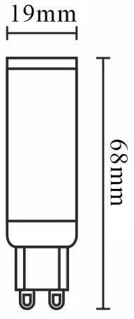 Lampadina LED G9/6,7W/230V 4000K