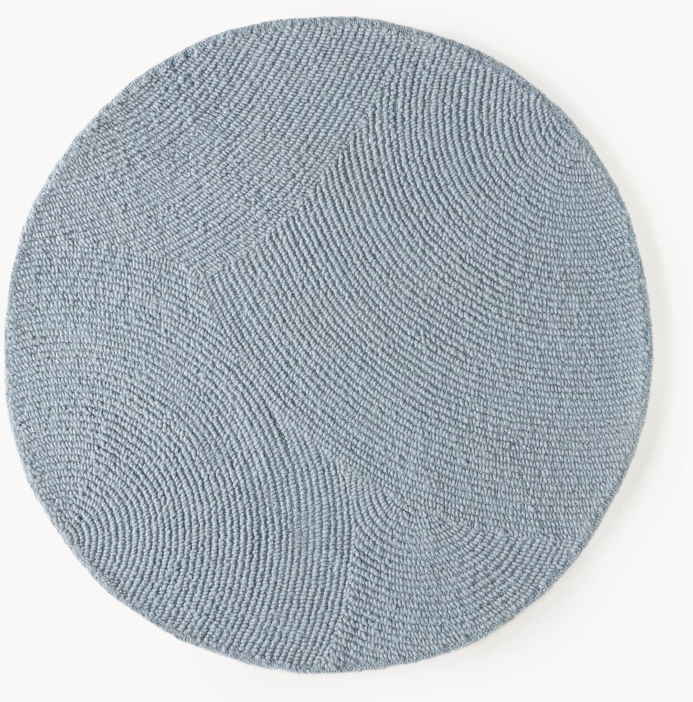 Tappeto rotondo in lana tuftato a mano Eleni