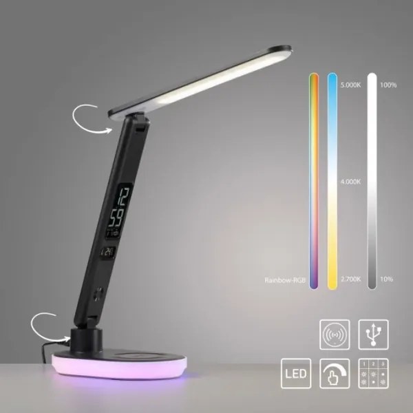 JUST LIGHT. 11018-18 - Lampada da tavolo dimmerabile LED RGBW TINA LED/4W/230V