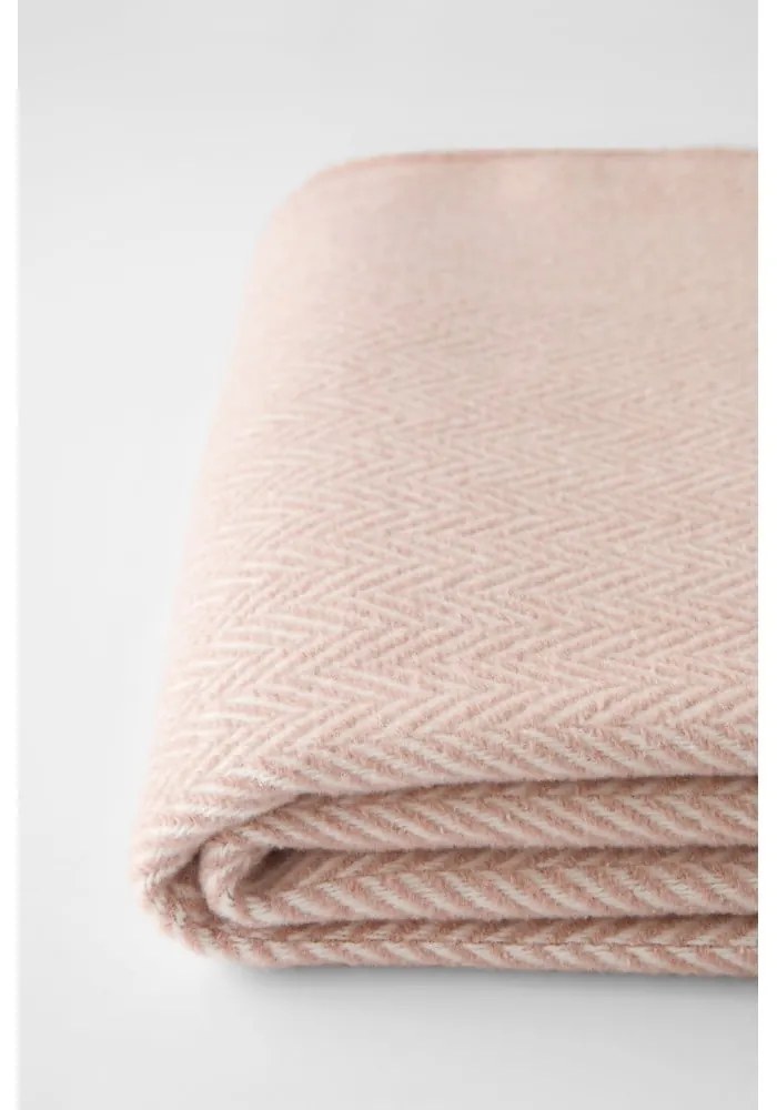 Plaid rosa con contenuto di cotone , 140 x 180 cm Skyline - Euromant