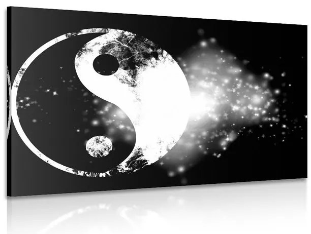 Quadro su tela – Simbolo Yin e Yang in bianco e nero