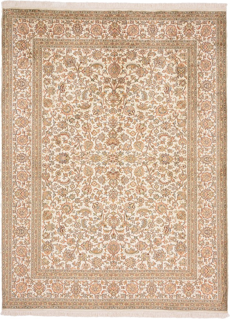Cashmere Silk Tappeto orientale 160x210 (Indian) Annodato A Mano