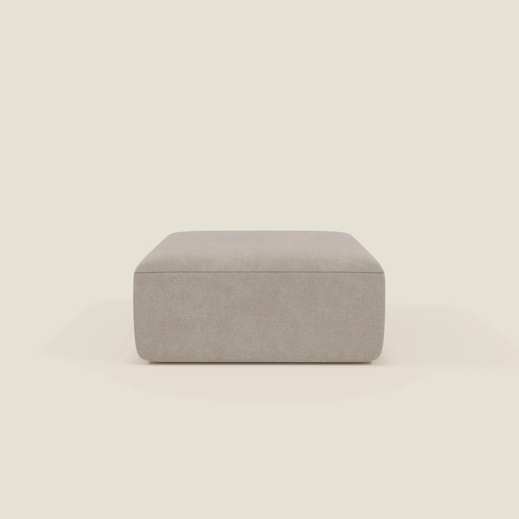 BonBon pouf divano modulare in 2 dimensioni in tessuto smacchiabile T23 panna