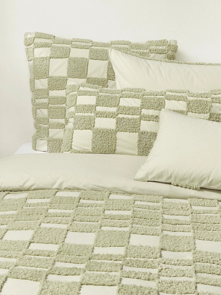 Copripiumino in cotone percalle con decoro trapuntato Scout