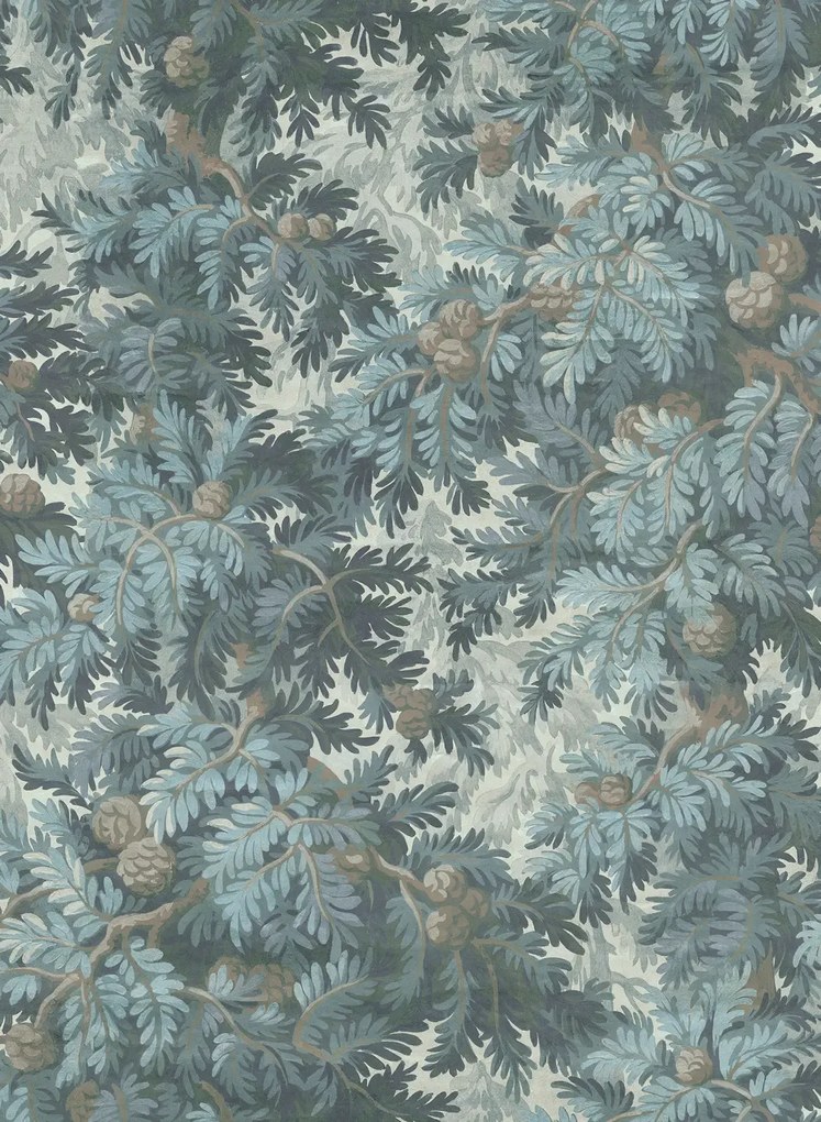 Rebel Walls Carta da parati panoramica Spruce Forest - Blue