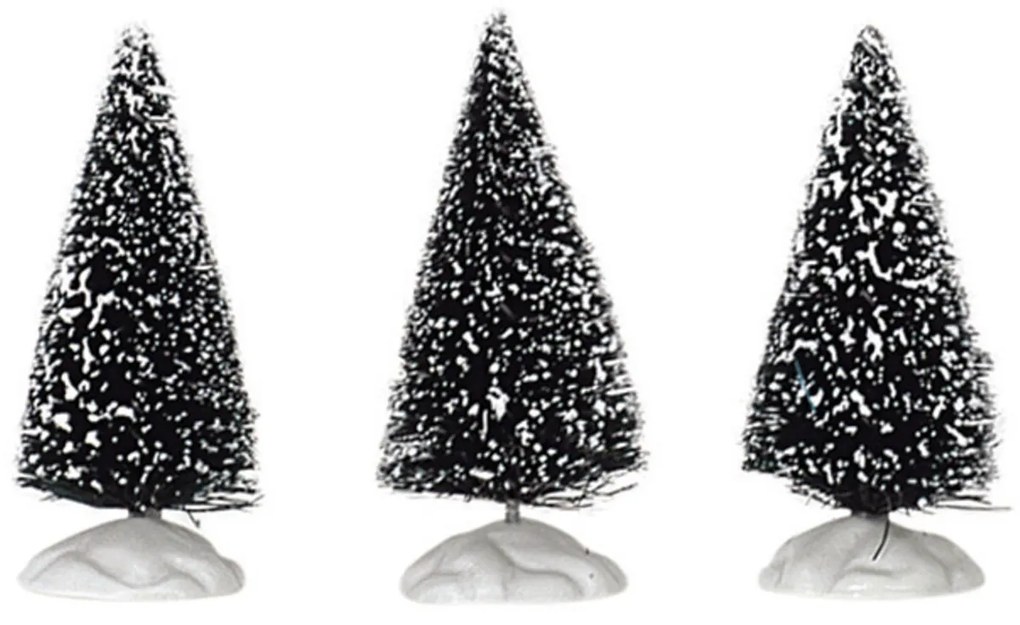 Set 3 alberi piccoli Lemax decorazione Natale