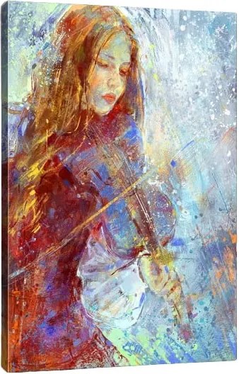 Pittura , 40 x 60 cm Winter Music - Tablo Center