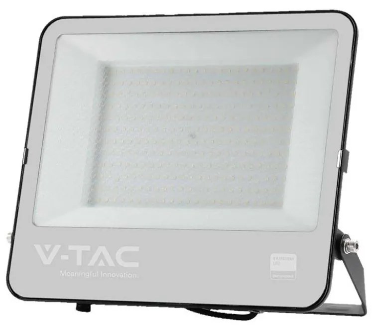 Faro LED 200W Chip Samsung Nero 6500K IP65 con Cavo 1m
