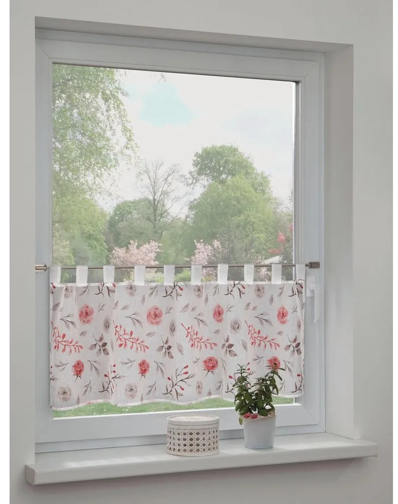 Tenda sottile bianca/rosa 135x45 cm Rose – Sehlbach