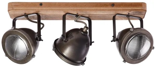 Brilliant - Faretto CARMEN WOOD 3xGU10/5W/230V marrone