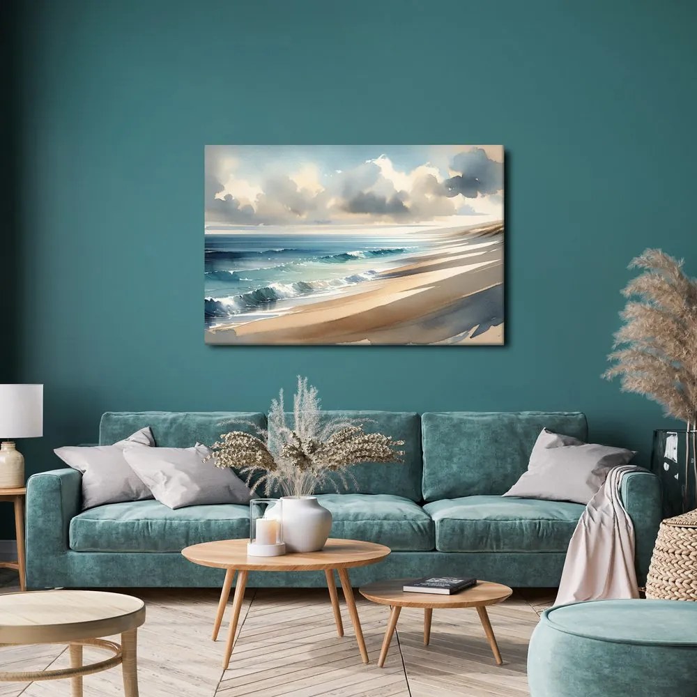 Quadro su tela – Pennellate di mare su tela