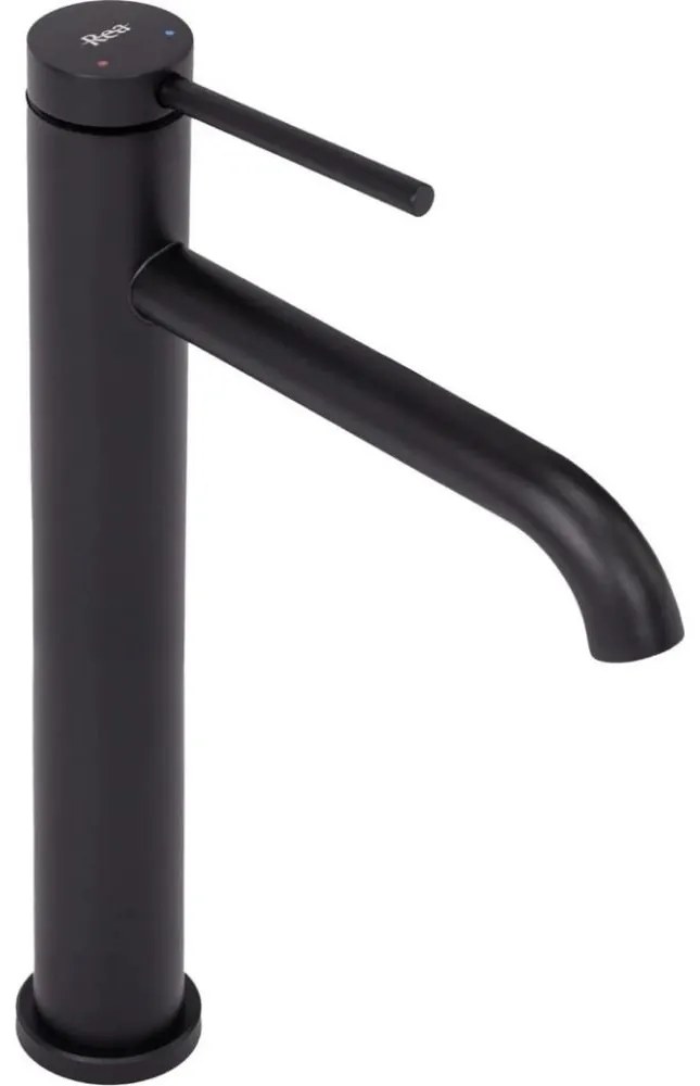 REA-B5325 - Miscelatore per lavabo CLIF 29,5 cm nero opaco