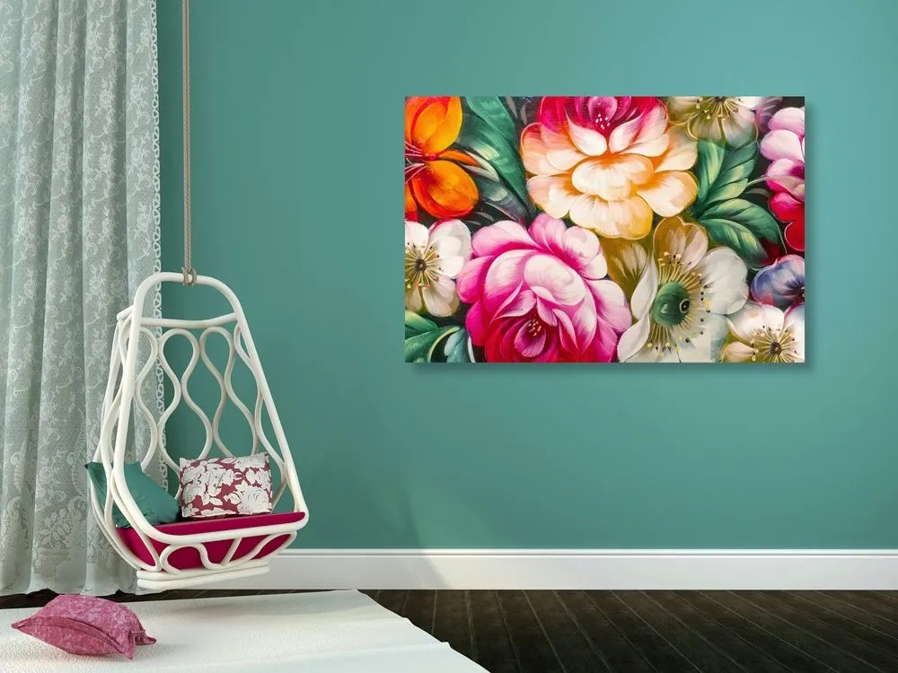 Quadro su tela – Mondo impressionista dei fiori