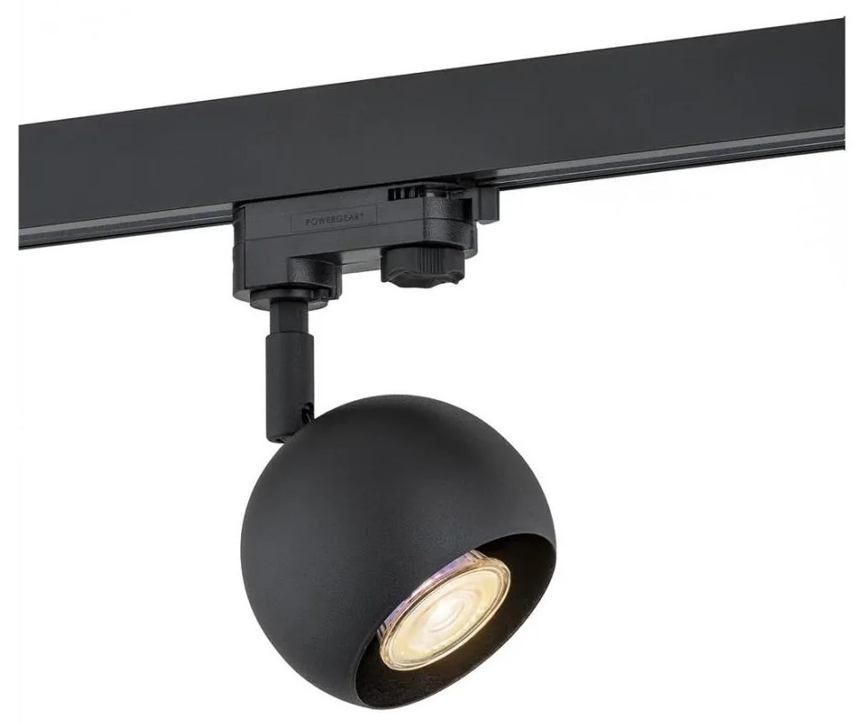 Argon 4379 - Faretto per sistema a binario MURI 1xGU10/5W/230V nero