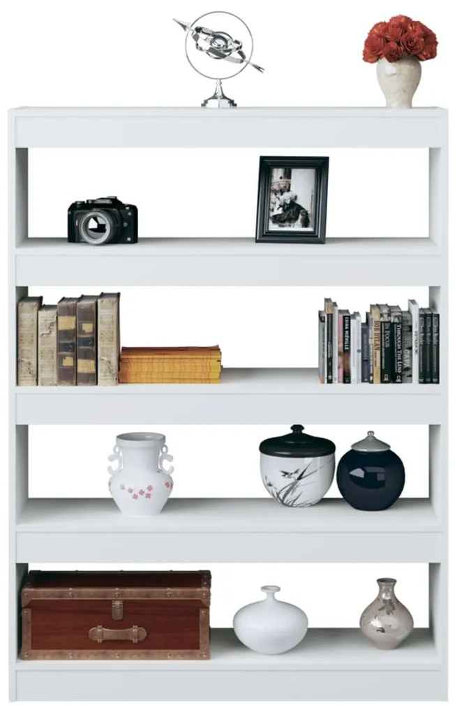 Libreria/Divisorio Bianco 100x30x135 cm