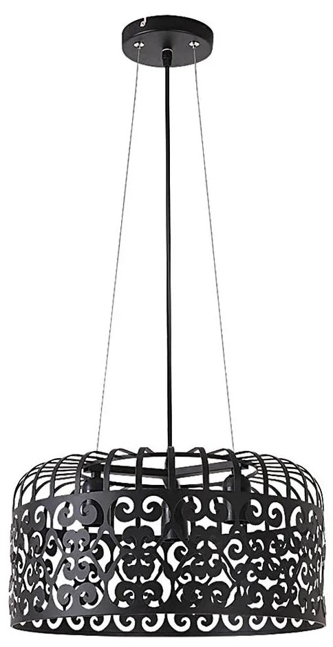 Rabalux 2158 - Lampadario ALESSANDRA 3xE27/60W/230V nero
