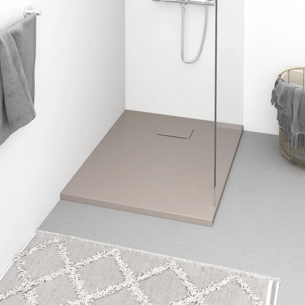 Piatto Doccia İn Smc Marrone 90x70 Cm /