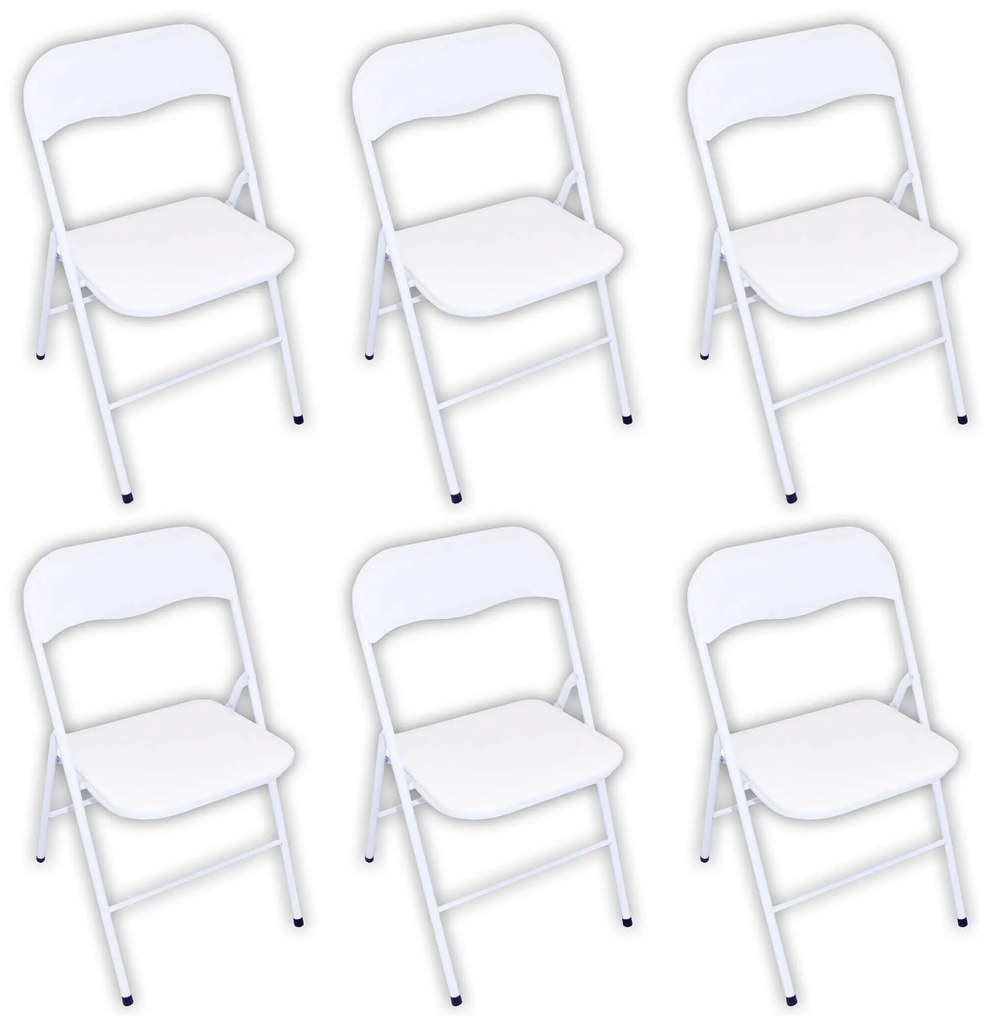 LUCIE - sedia pieghevole salvaspazio set da 6 monocolor