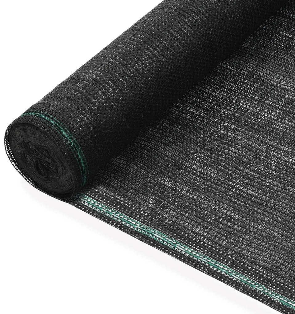 Schermo Di Recinzione Per Campo Da Tennis İn Hdpe 1x50 M Nera /