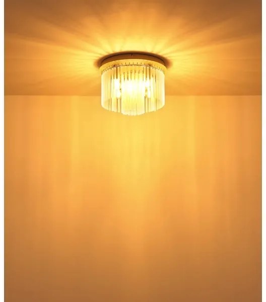 Globo 15698DB - Plafoniera GORLEY 5xE14/40W/230V Ø 32 cm