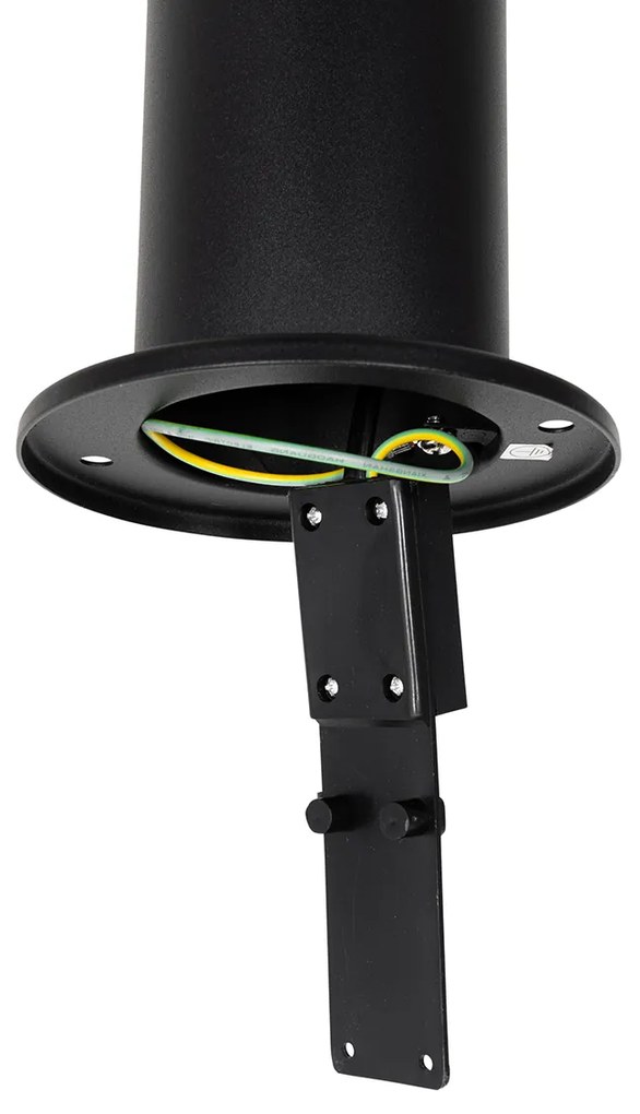 Lampada da palo da esterno moderna nera 80 cm IP44 - Rox