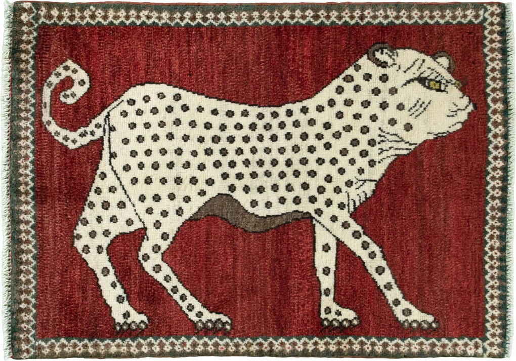 Gabbeh Tappeto persiano 70 x 100 Rosso (Iran) Annodato A Mano