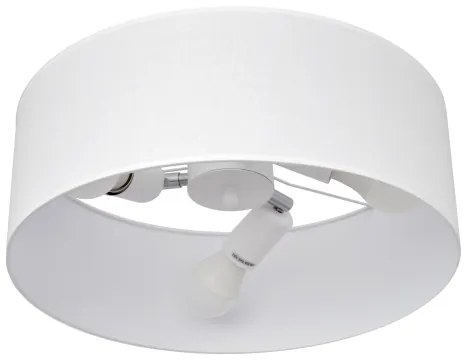 Lampadario a sospensione con supporto rigido ALBA 3xE27/15W/230V bianco