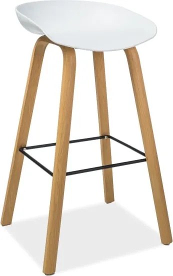 Sgabello da bar Sting in bianco - H 85 cm