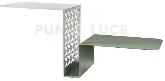 Consolle mensola scalea bianco marmo ,giada in ferro 100x30x40hcm