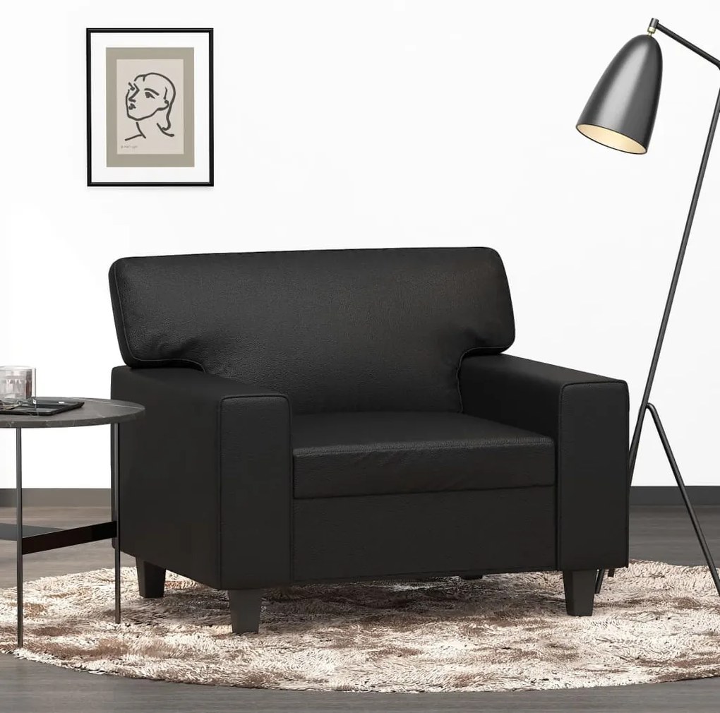 Poltrona Nera 60 Cm İn Similpelle /