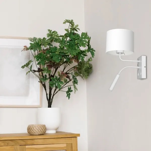 Lampada da parete ARDEN 1xE27/60W+1xG9/8W/230V bianca