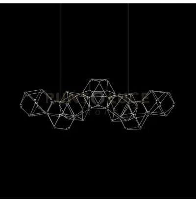 Lucciola 7  lampada a sospensione lineare, acciaio inossidabile led...