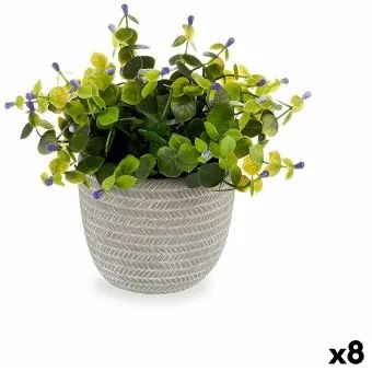 Pianta Decorativa Fiori Plastica 21 x 20,6 x 21 cm (8 Unità)