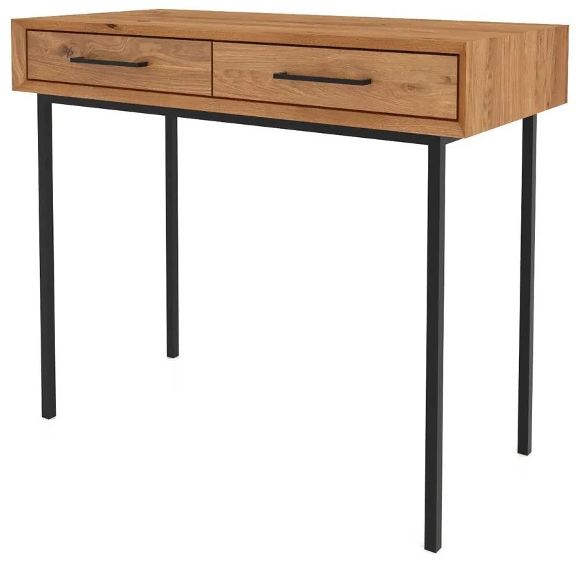 Tavolo da toeletta in rovere 97x45 cm Abies - The Beds