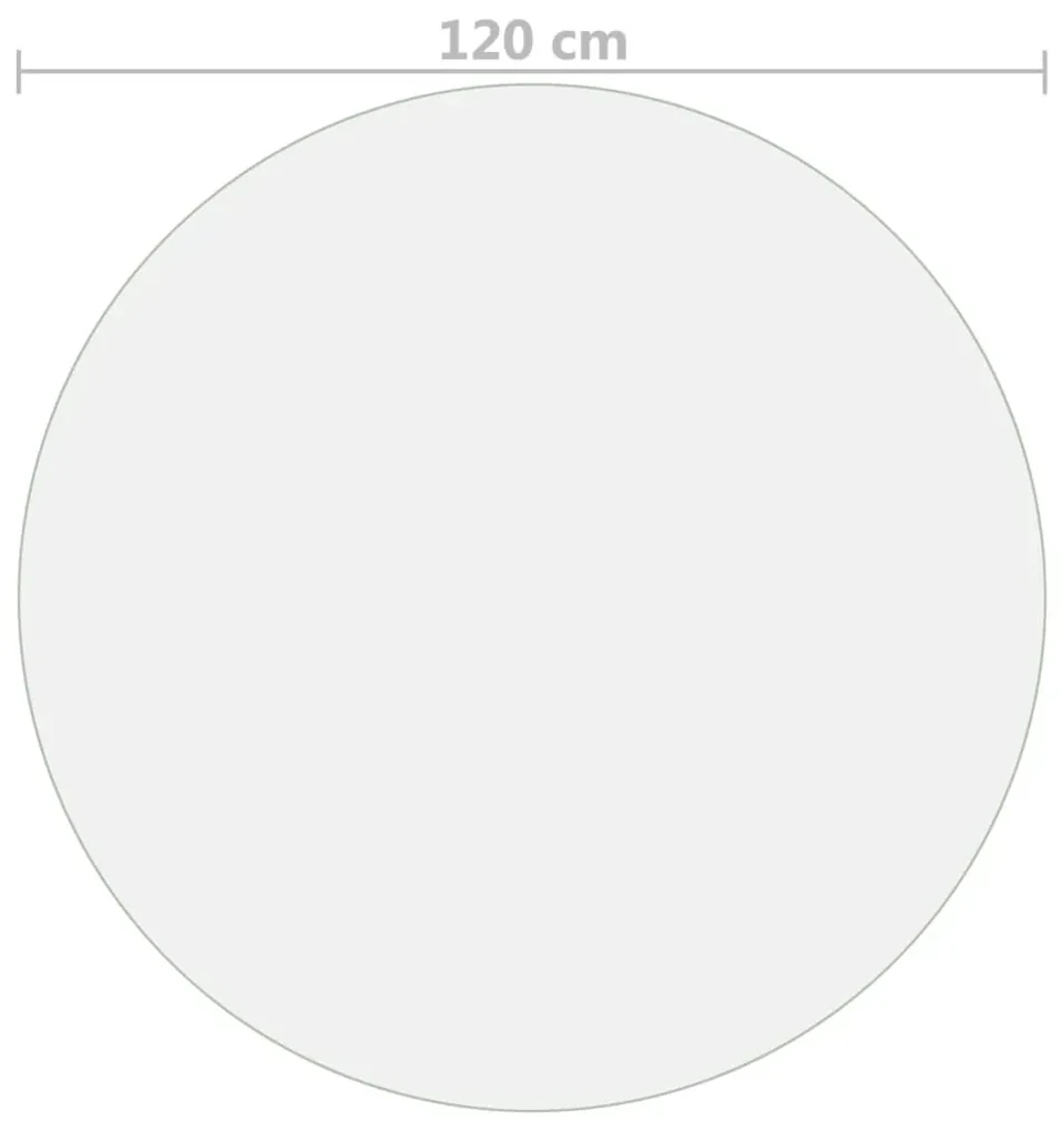Protezione tavolo opaca Ø 120 cm 2 mm pvc