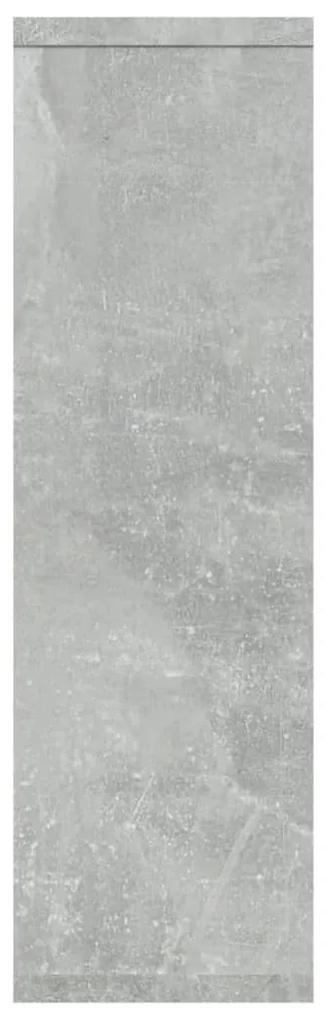 Mensola a Muro Grigio Cemento 85x16x52,5cm in Legno Multistrato